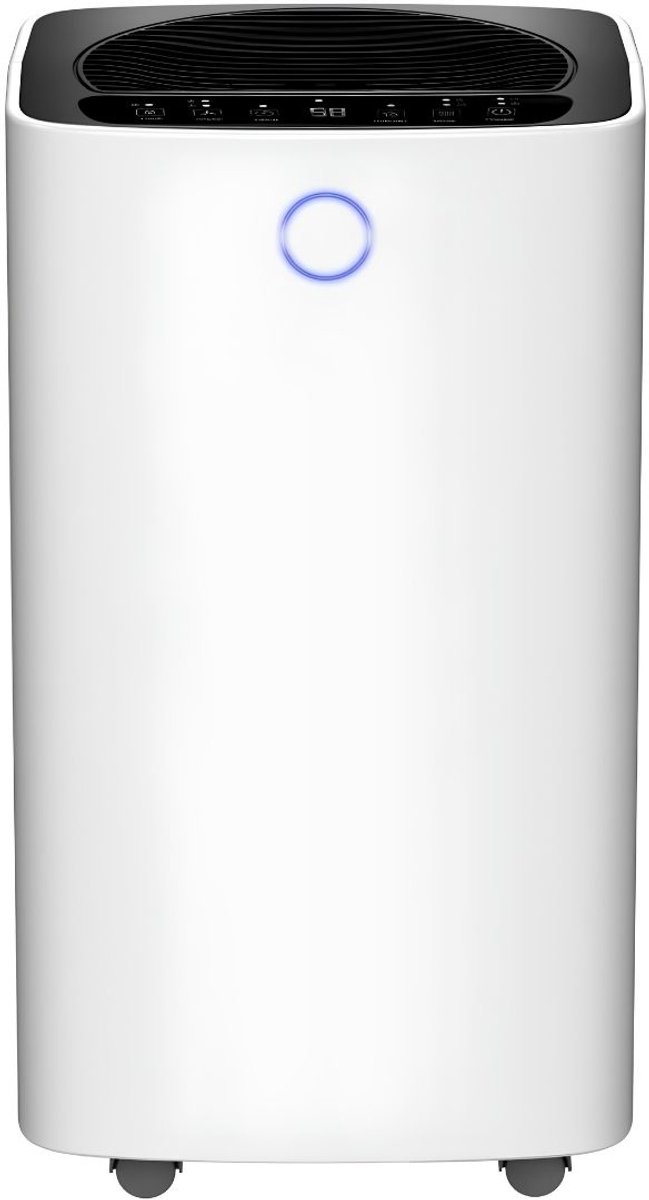 KIRA® Luchtontvochtiger - Compacte Elektrische Vochtvreter - Luchtontvochtiger voor de Slaapkamer - Wit - 32cm x 22cm x 45cm
