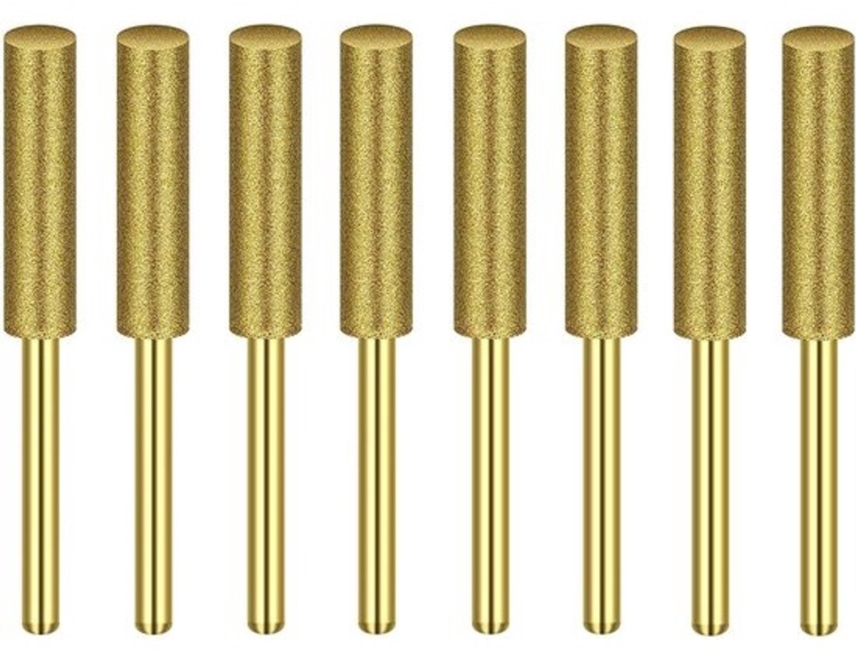 Diamant Slijpsteen - Kettingzaag Vijl - Scherp Houden - Hoge Hardheid Emery - 3/16 Inch - Goud