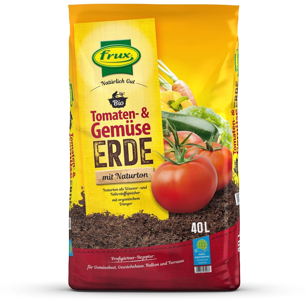 frux Pro Bio Tomaten- en Groenteaarde met Natuurlijke Klei - 40 Liter