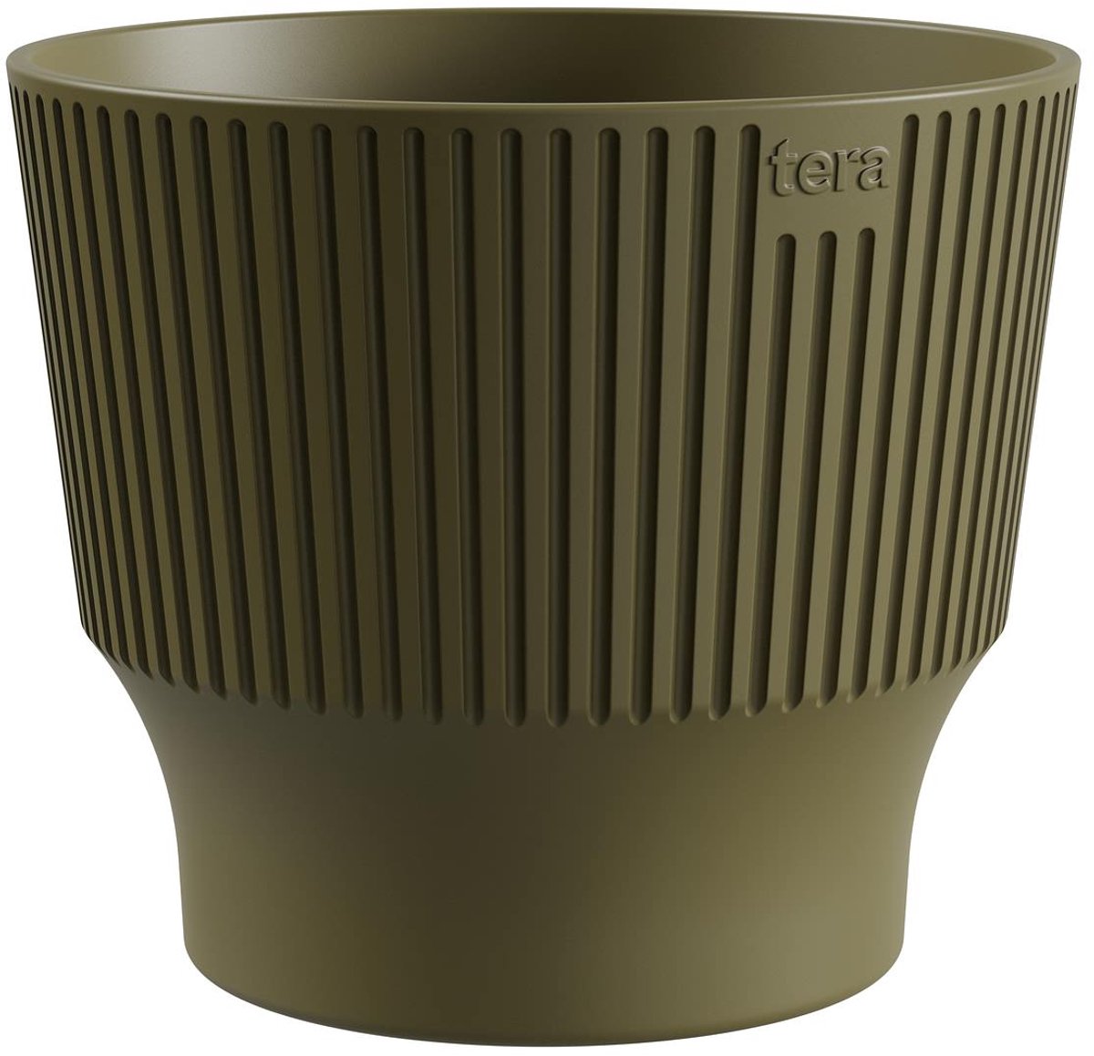 tera Plantenpot Mini Clover olijfgroen 18 cm
