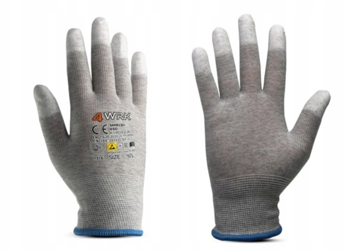 SHIELD ESD Werkhandschoenen-Veiligheidshandschoenen-Montagehandschoenen -12 paar maat- 10/XL