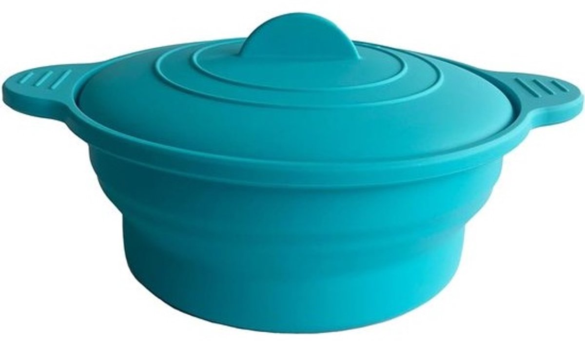 Opvouwbare Siliconen Stoompan voor Oven en Magnetron - 1200ml