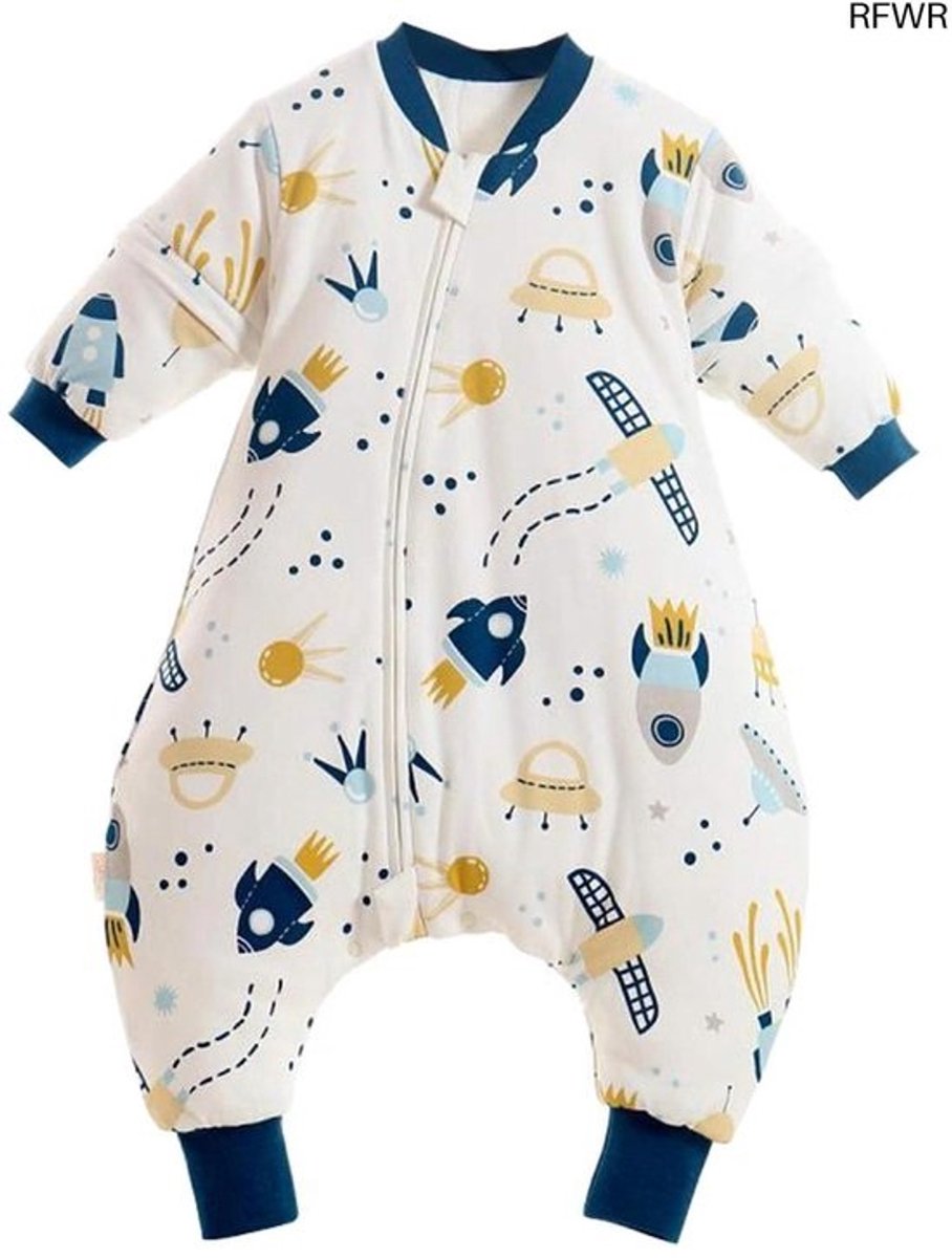 RFWR® Babyslaapzak met Afneembare Mouwen en Voeten - 1,5 Tog, 100% Katoen, Veilig en Ademend