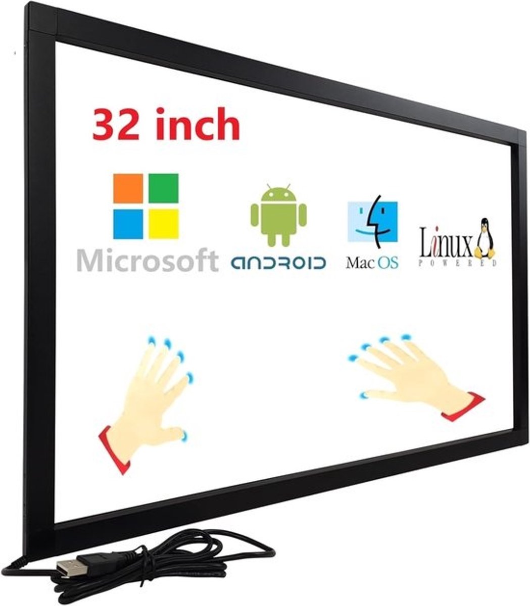 32 Inch Infrarood Touchscreen Frame voor Interactieve Toepassingen
