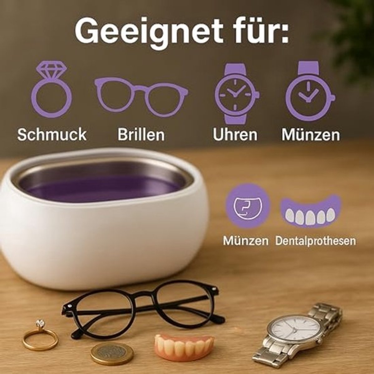 Ultrasoonreiniger 1L - Concentratie voor Sieraden, Munten en Brillen