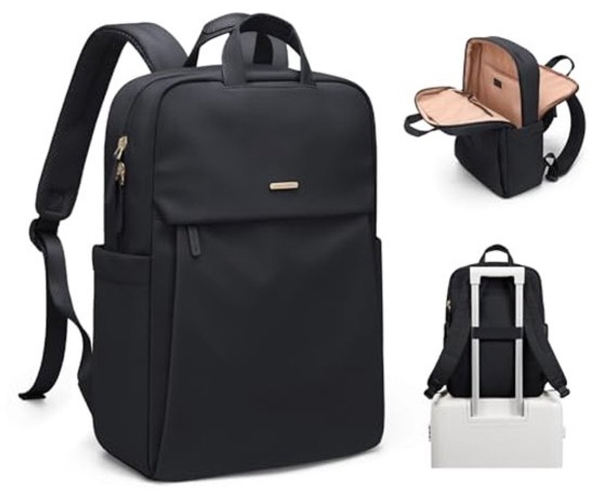 Dames Laptoprugzak tot 15,6 inch - Casual Dagelijkse Rugtas voor Werk en Reizen