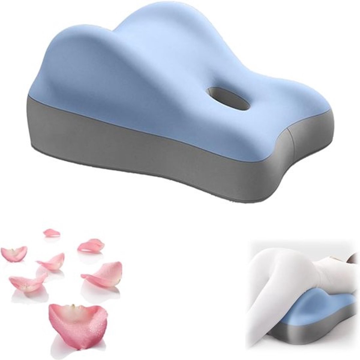Ergonomisch Bilkussen voor Zwangere Vrouwen - Ondersteunend Traagschuim Kussen voor Comfortabele Zit- en Ligpositie