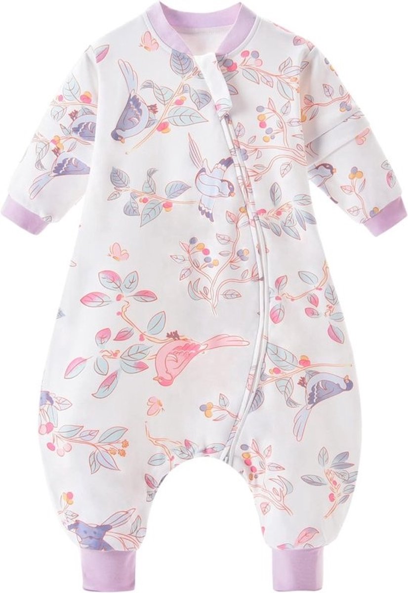 Babyslaapzak voor het hele jaar met afneembare mouwen - 1,5 Tog, 100% katoen, met benen