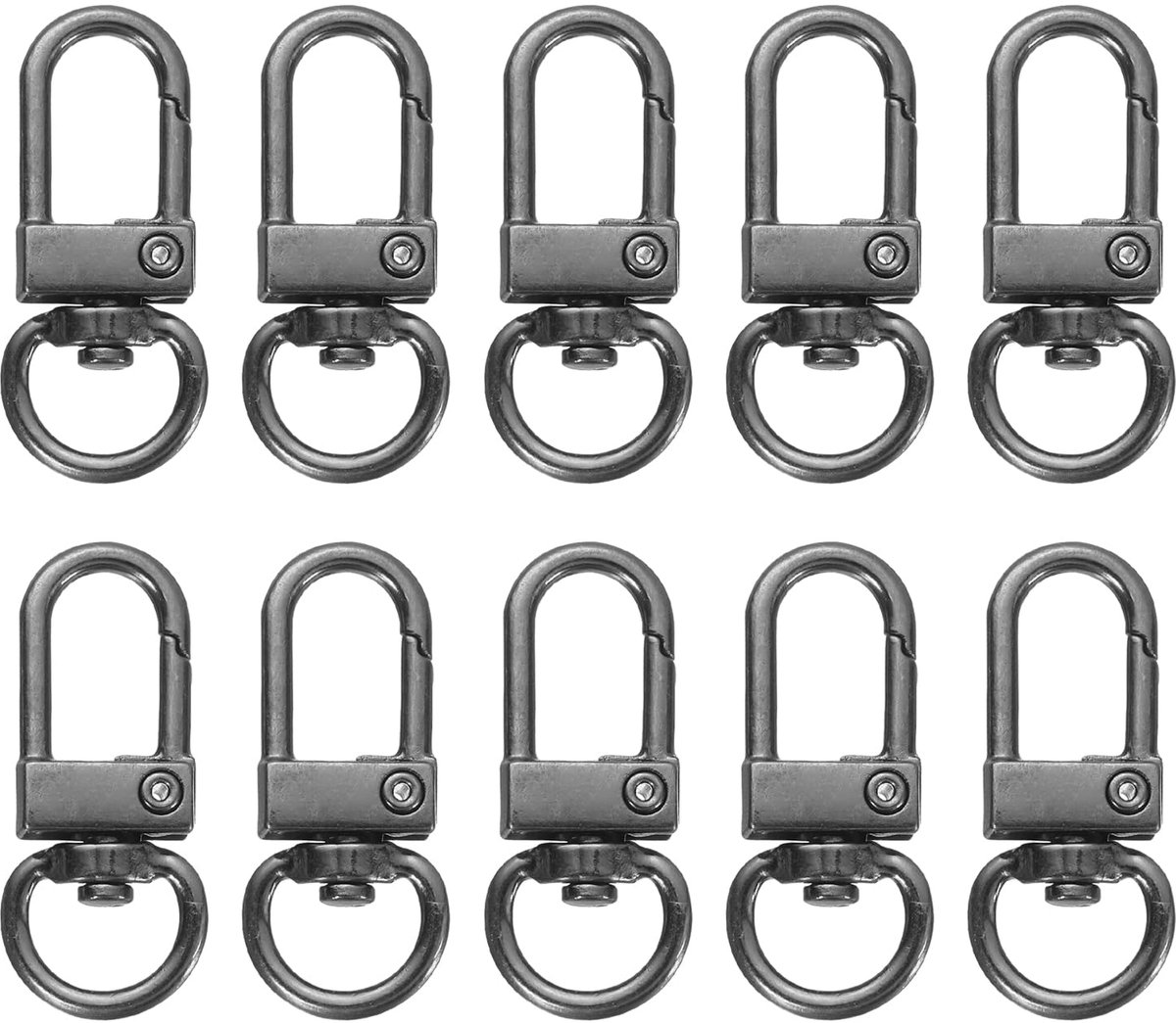 QUARKZMAN Swivel Lobster Claw Clasps Sleutelhangers, 10 stuks draaibare lanyards trigger snap haak riem sleutelring - ShopVlot