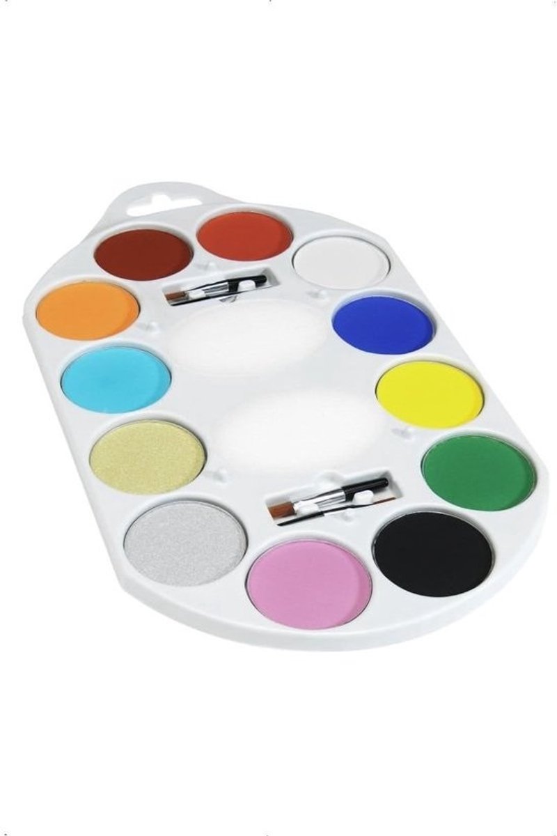 Professioneel Make-up Palette met 12 Kleuren en Accessoires