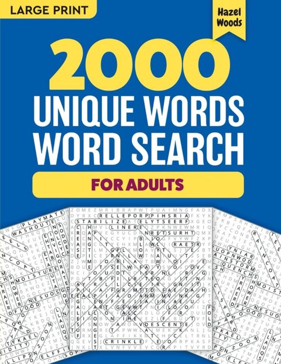 Woordzoekers voor Volwassenen Groot Formaat – 50 Puzzels met 2000 Unieke Woorden | Rustgevende Hersentraining voor Senioren