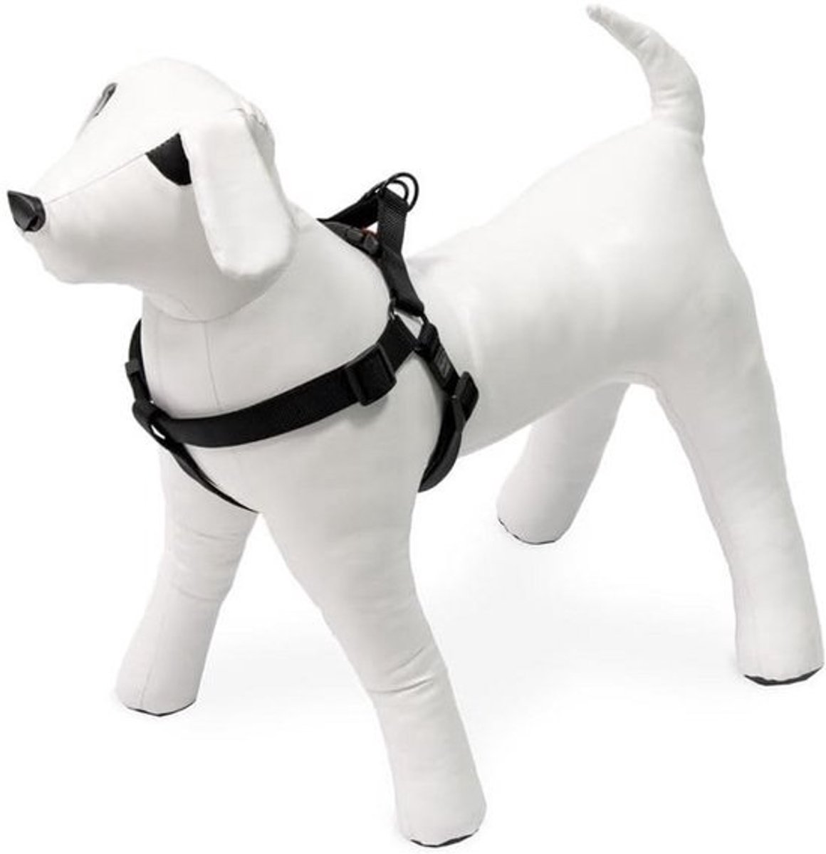 Verstelbare Neusriem Zwart - Geschikt voor Brede Honden (B: 25 mm, Buikomvang: 60-90 cm)