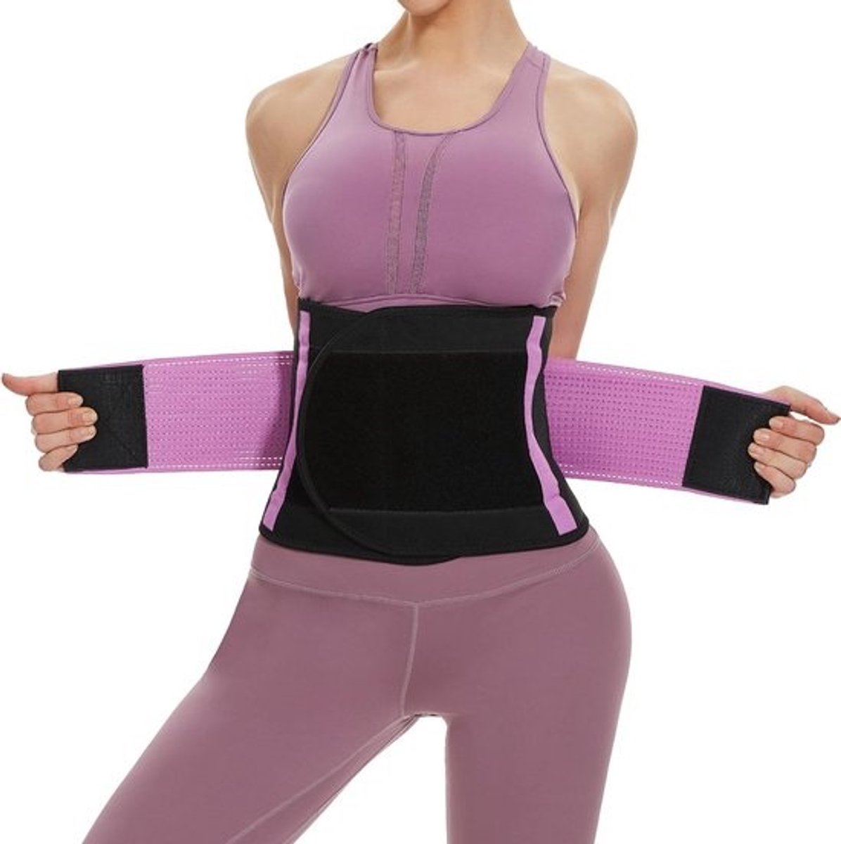 Verstelbare Taille Trainer Riem met Rugsteun voor Fitness en Gewichtsverlies