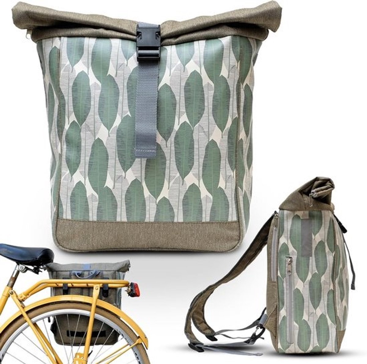 Waterdichte Fietstas en Rugzak Combinatie - 2-in-1 Tas voor Bagagedrager