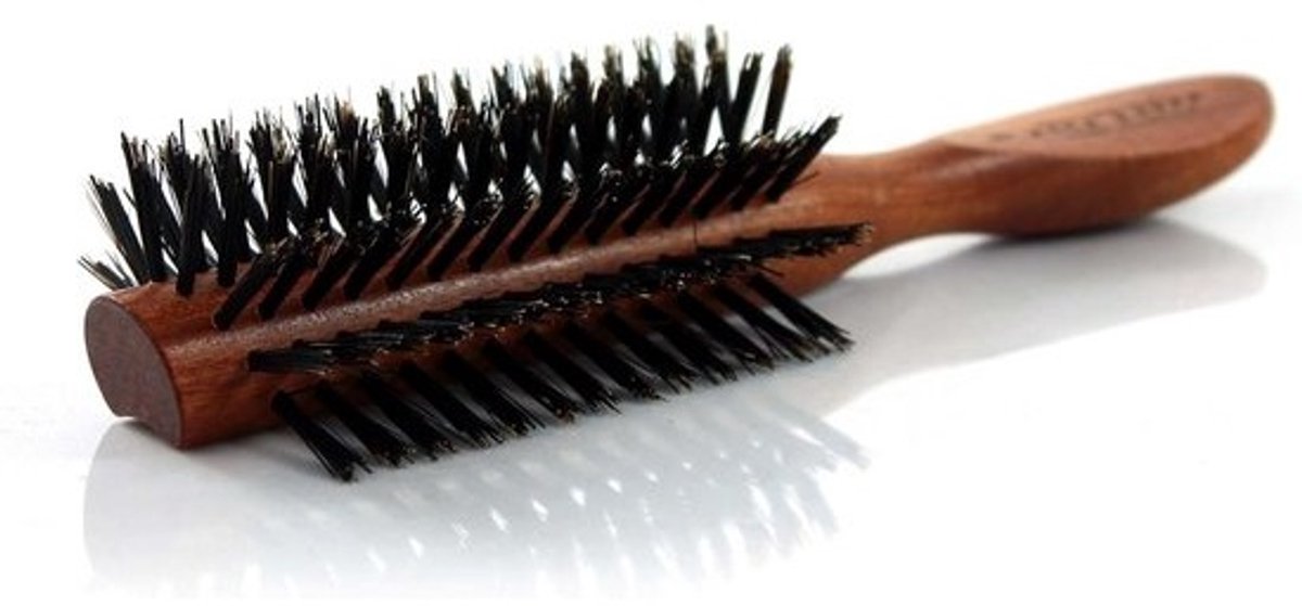 Ronde Houten Haarborstel voor Volume en Styling - Diameter 59 mm