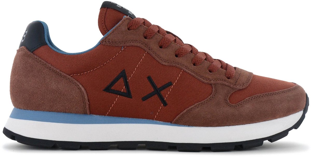 SUN68 Tom Solid - Heren Sneakers Schoenen Rust-Rood Z46101-36 , Maat: EU 47