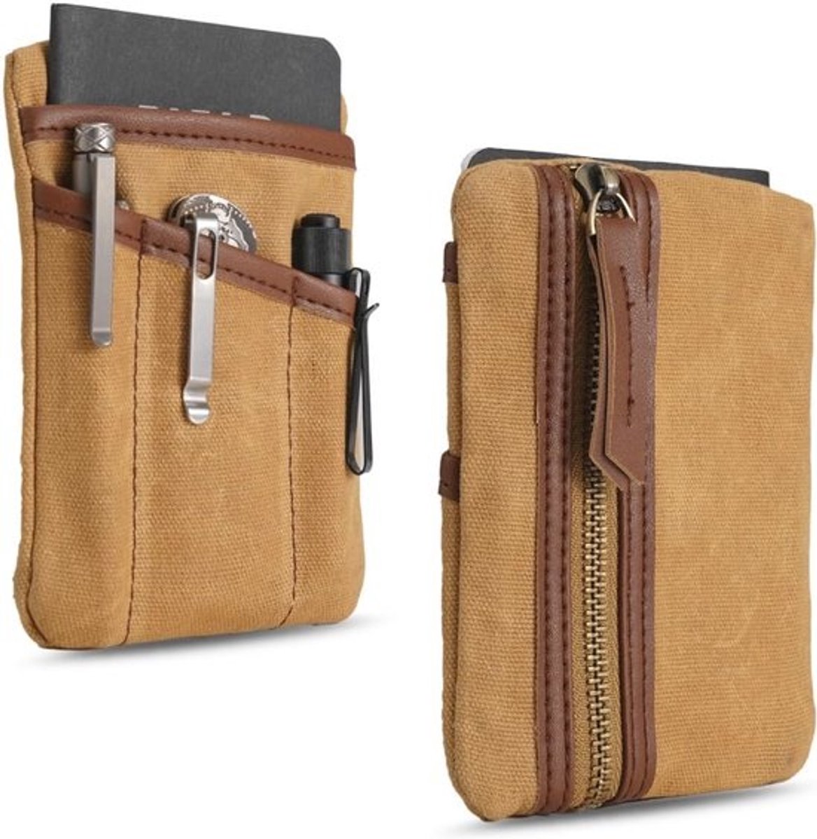 Compacte EDC Tas Organizer voor Heren - Waterdichte Buideltas met Rits voor Dagelijks Gebruik