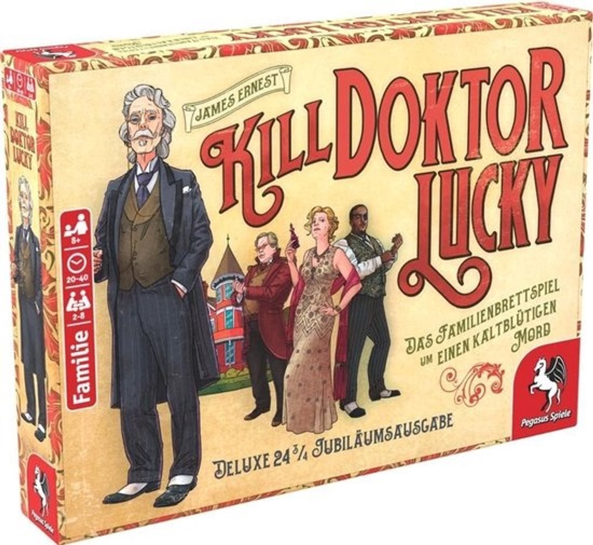 Strategisch Bordspel: Jacht op Doctor Lucky in Zijn Villa