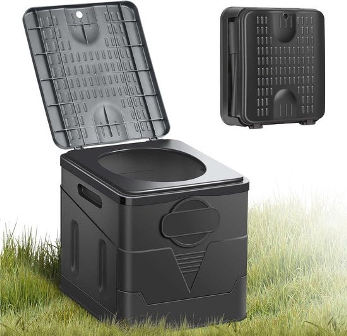 Draagbaar Campingtoilet tot 150 kg - Wasbaar en Chemisch Vrij Mobiel Toilet voor Outdoor, Camping en Festivals