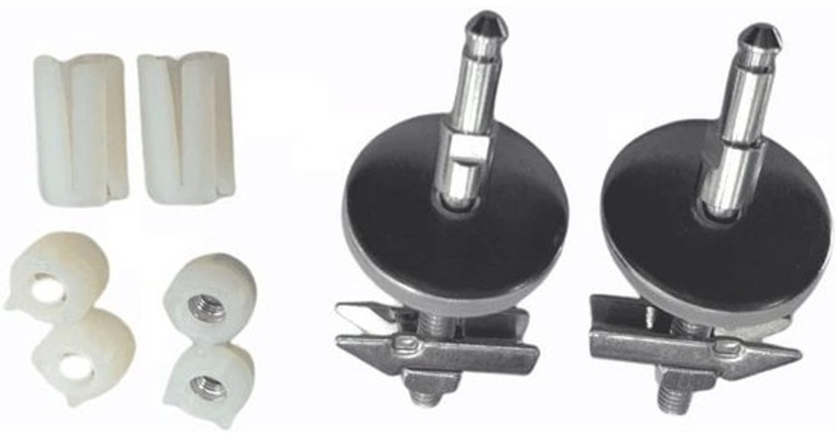 Toiletbril Scharnier Set met Soft-Close Mechanisme en Roestvrij Stalen Afwerking