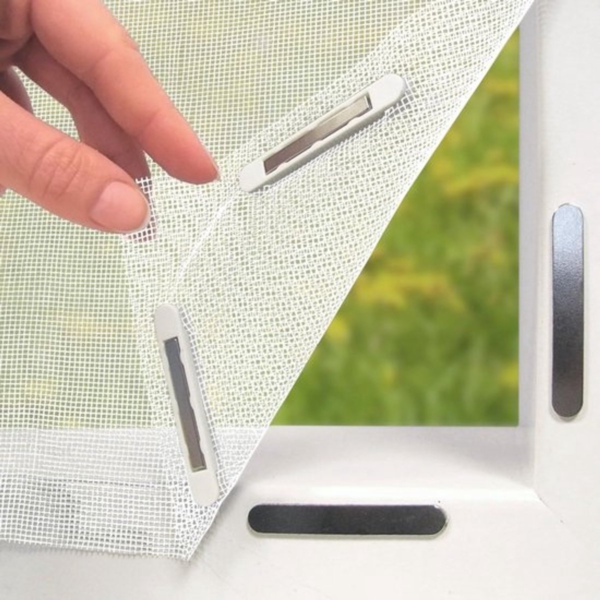 Insectbescherming Vliegengaas voor Ramen - Magnetische Bevestiging, Op Maat Te Snijden - Effectieve Muggen- en Insectenbescherming voor Ramen tot 130 x 150 cm