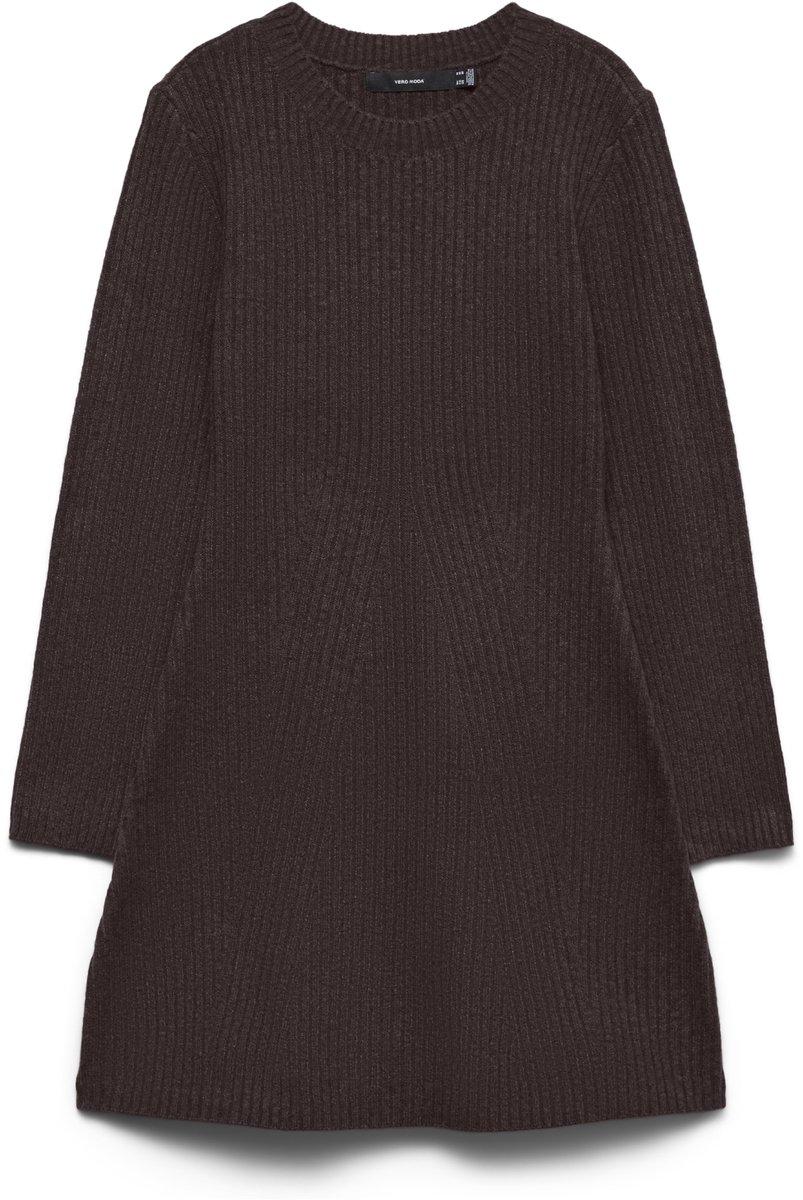 Vero Moda Jurk Vmjosanna Ls Short Dress Noos 10341816 Chocolate Torte Dames Maat - XS