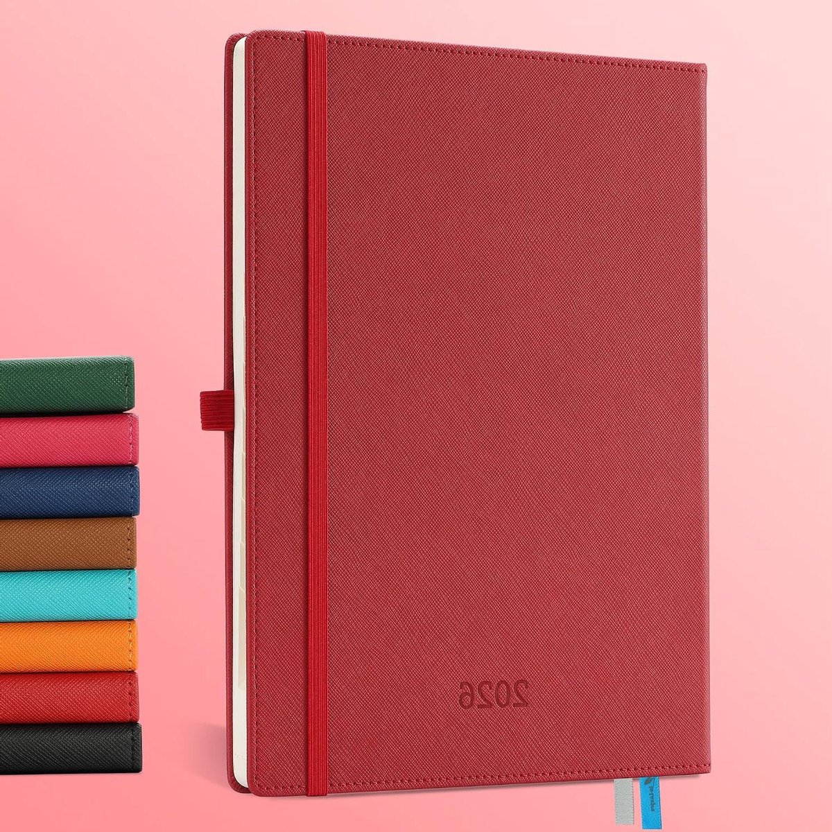 Agenda 2026 - Weekplanner - Jaar Overzicht - Ruim Schrijfruimte - A4 Formaat - Rood
