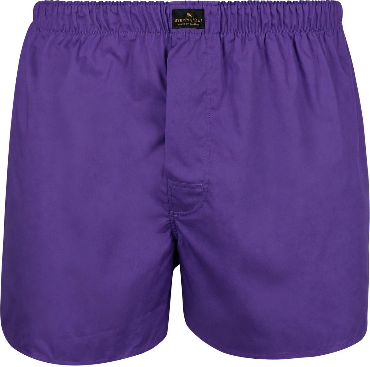 Steppin' Out Boxershort Poplin Paars - Maat L - Heren - Boxershorts