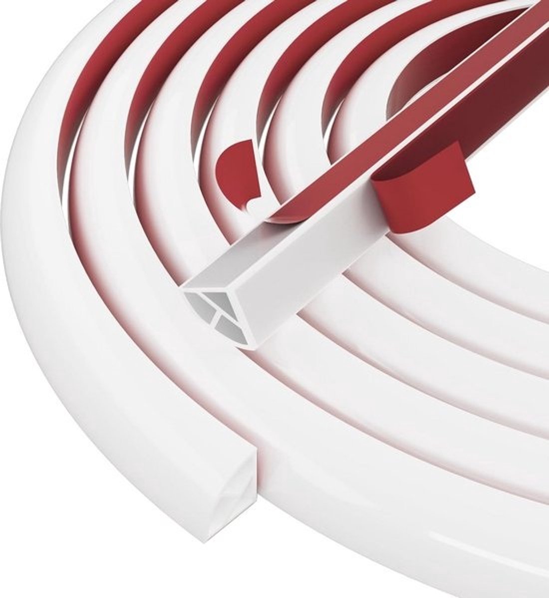 Flexibele Sierstrip van Zachte Siliconen voor Vloeren en Muren - 236 x 1,5 cm
