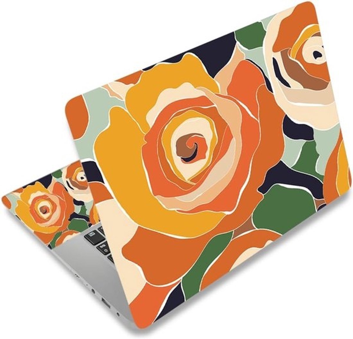 Universele Laptop Skin Sticker Abstracte Kleur Bloem voor 12 tot 15,6 inch Notebook