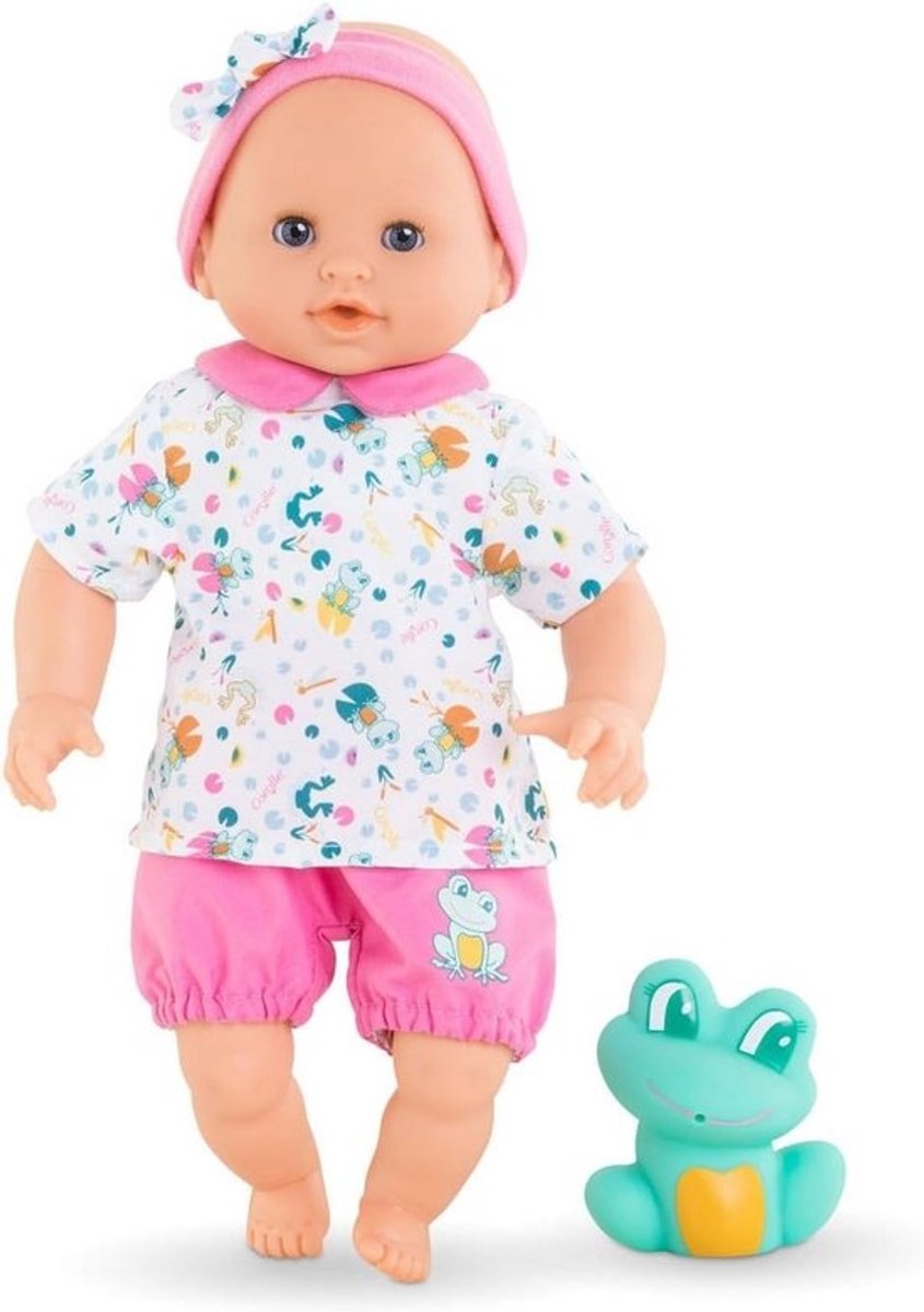 Eerste Pop voor Binnen en Buiten Spelen, Inclusief Bad-/Waterspeelgoed, 30 cm