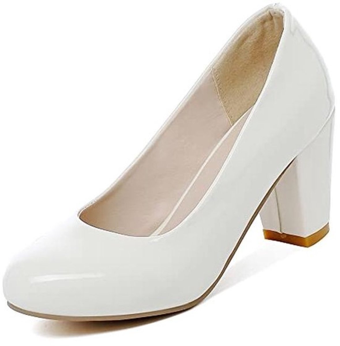 Dames Klassieke Pumps met Blokhak - Comfortabel en Stijlvol