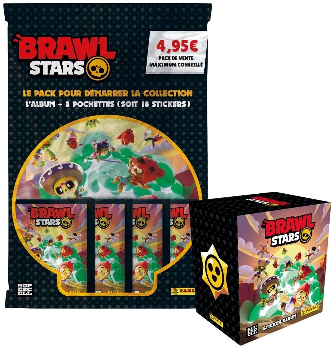 Brawl Stars Stickers - Promo Pack in het Frans Panini
