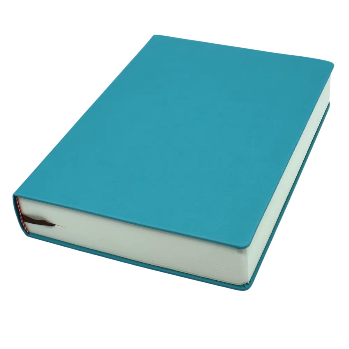 Notitieboek A4 – 660 Pagina's, Blanco Pagina's, Zachte PU-Leren Kaft, Dagboek, Schrijfboek, Schetsboek en Planner - Blauw