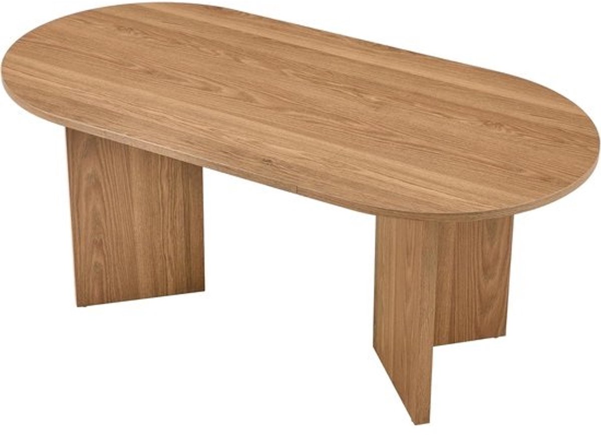 Eettafel Keukentafel - Eetkamertafel - Gezellig Tafelen - Ovaal Tafelblad - 180x90cm - Walnoot