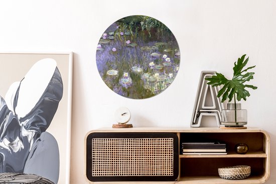 Wall Circle - Wall Circle - Nymphéas - Claude Monet - Aluminium - Dibond - ⌀ 60 cm - Intérieur et Extérieur