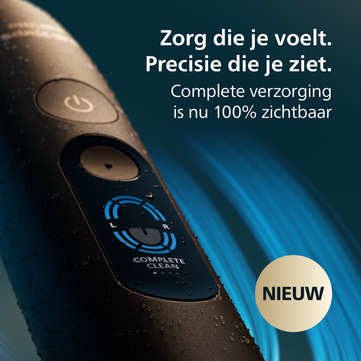 Philips Sonicare Next-Generation DiamondClean 9900 Prestige Elektrische Tandenborstel – met SenseIQ Technologie, Volledige Poetsbegeleiding en Smart Pressure Feedback, Quartz Black , HX9813/92 thumbnail 2