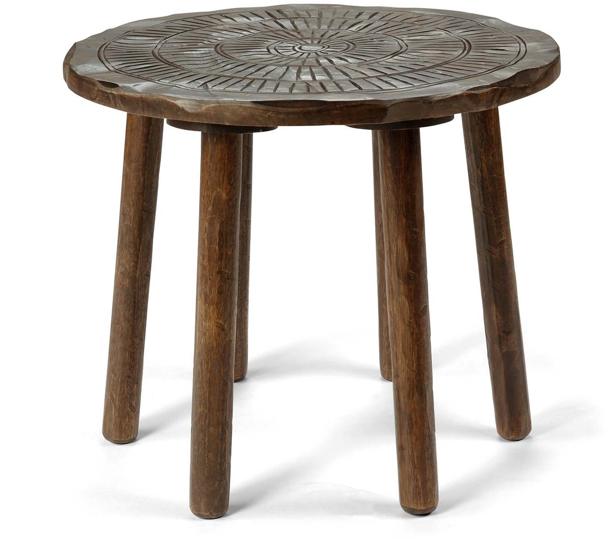 vtwonen - Bijzettafel - Hout - Donkerbruin - 45x40 cm