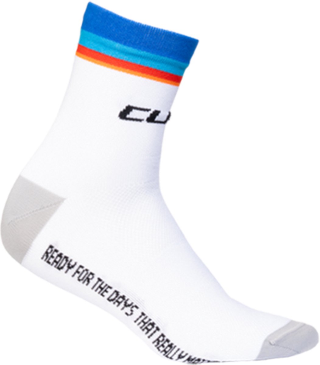 CUBE Fietssokken SOCKS MID CUT TEAMLINE WHITE 40-43