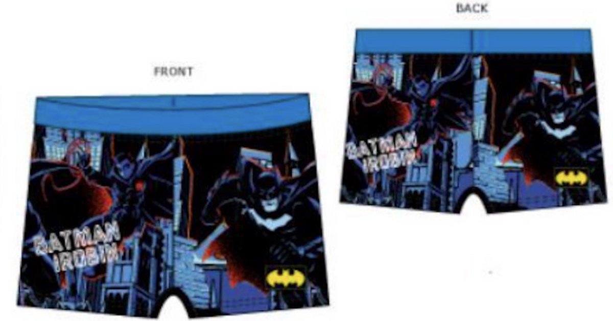 Batman zwembroek Maat 4 jaar - blauw