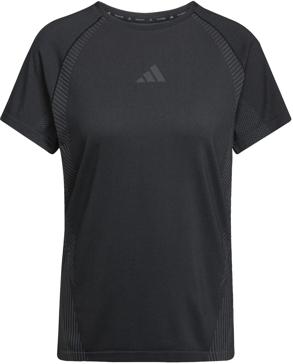 Naadloze gebreide top voor dames adidas Zwart