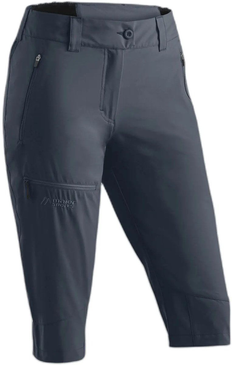 3/4 wandelbroek dames Maier Sports Lulaka Capri Loop Blauwe Schaduw