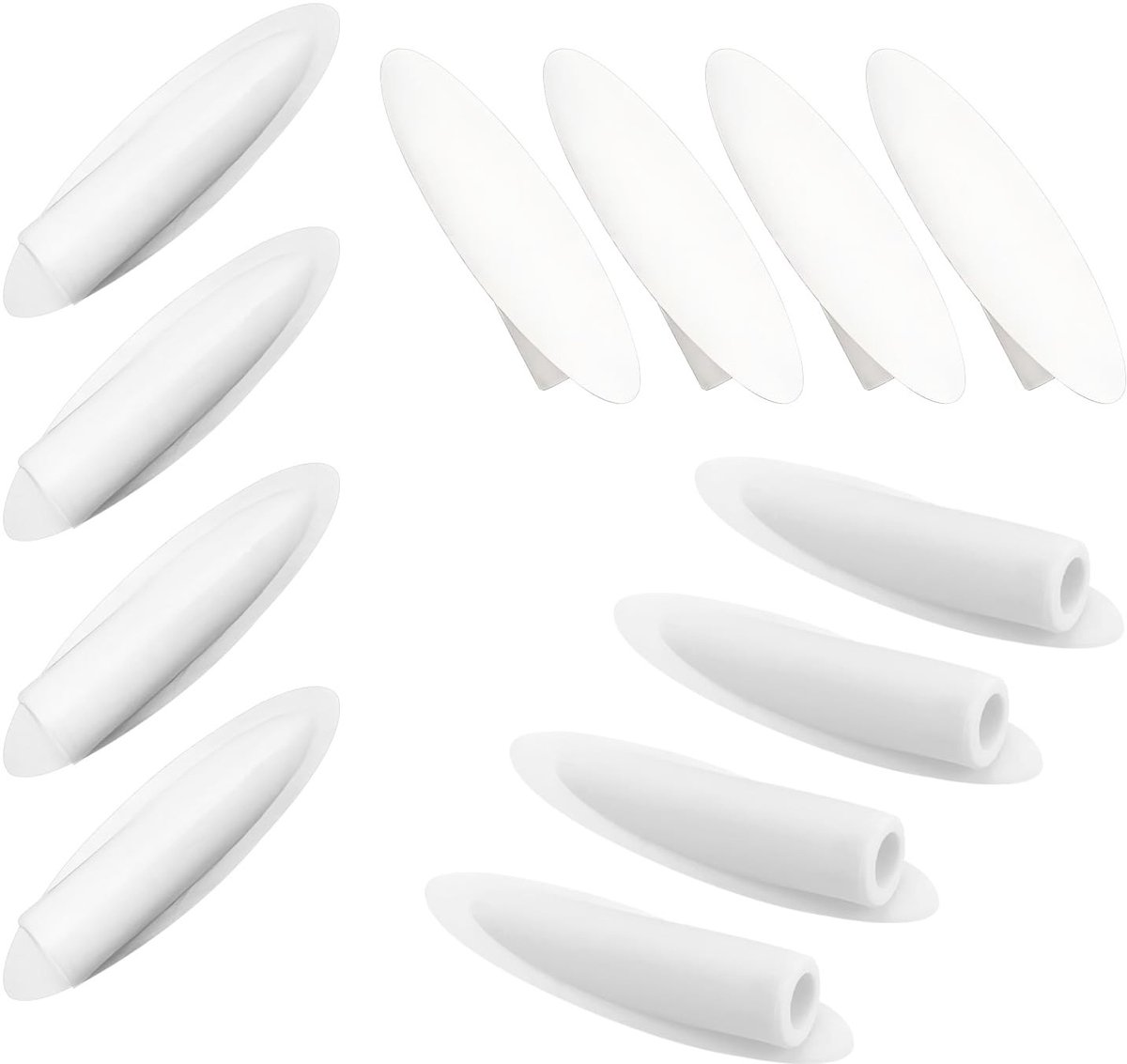 Dailygoods- Gat Plugs 20 Stuks - Witte Plastic Stopdoppen - 9mm Schuine Gat Caps - Houtbewerking Accessoire - Eenvoudige Installatie - Esthetische Afwerking - Gatdoppen