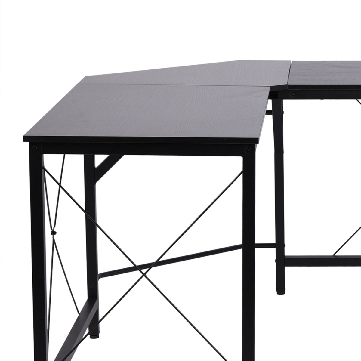 YYchan monitorverhoger - zwart - 150 x 150 x 76 cm + 150 x 76 cm