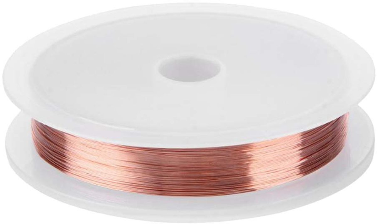 Draad koperdraad voor het maken van sieraden levering en handwerk 0,2 mm (roségoud)