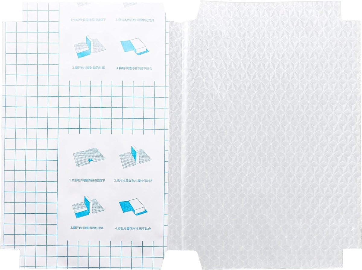 10 stuks Boekbeschermfolie Zelfklevend,Zelfklevende Boekomslagen,Waterdichte Beschermhoezen voor Schoolboeken/Hardcover/Paspoorten, naar Believen Gesneden,A4