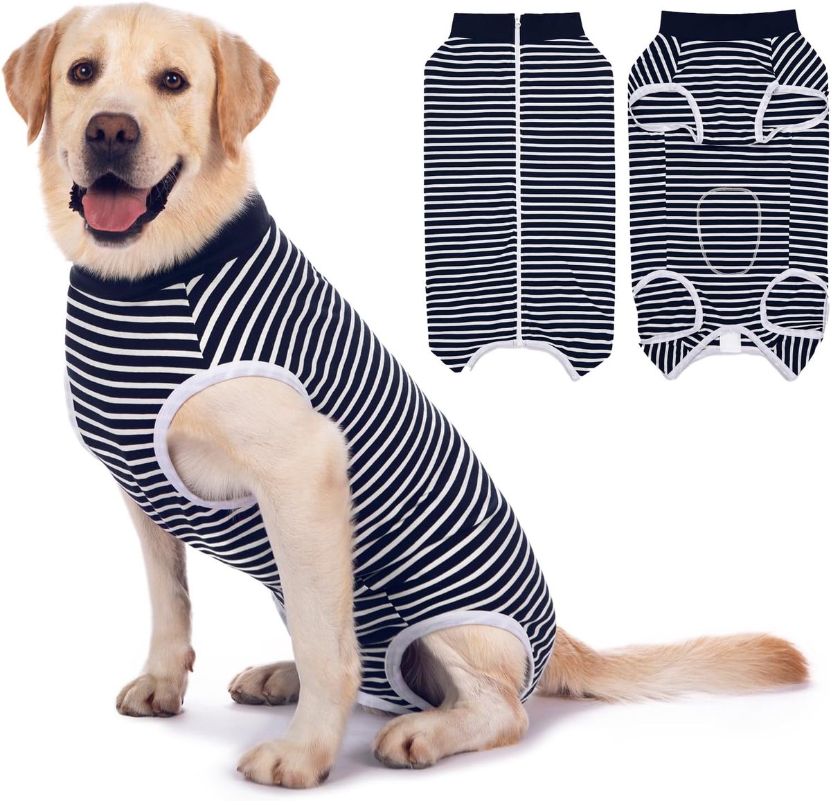 Hondenbody voor na op honden, eendelig met ritssluiting, op body hond na de operatie, hond, castratie, honden, op body, teef, reude, wondbescherming, herstelpak voor honden, alternatieven