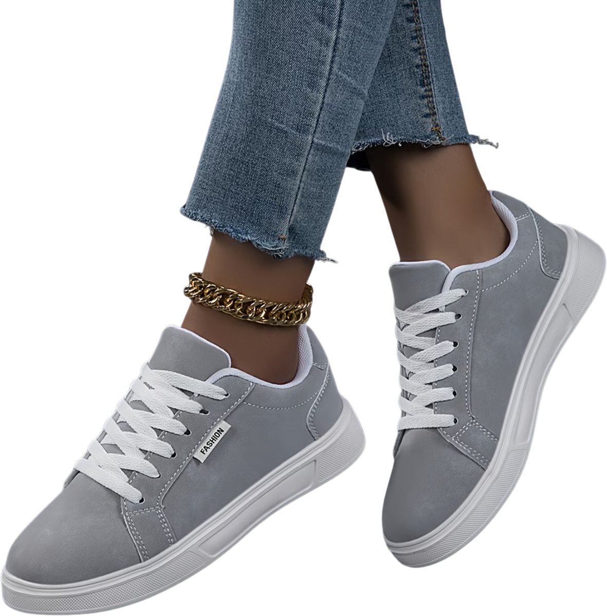 Currero Schoenen Dames Sneakers Comfortabel Slippers Casual Volwassenen Lichtgrijs 39.5