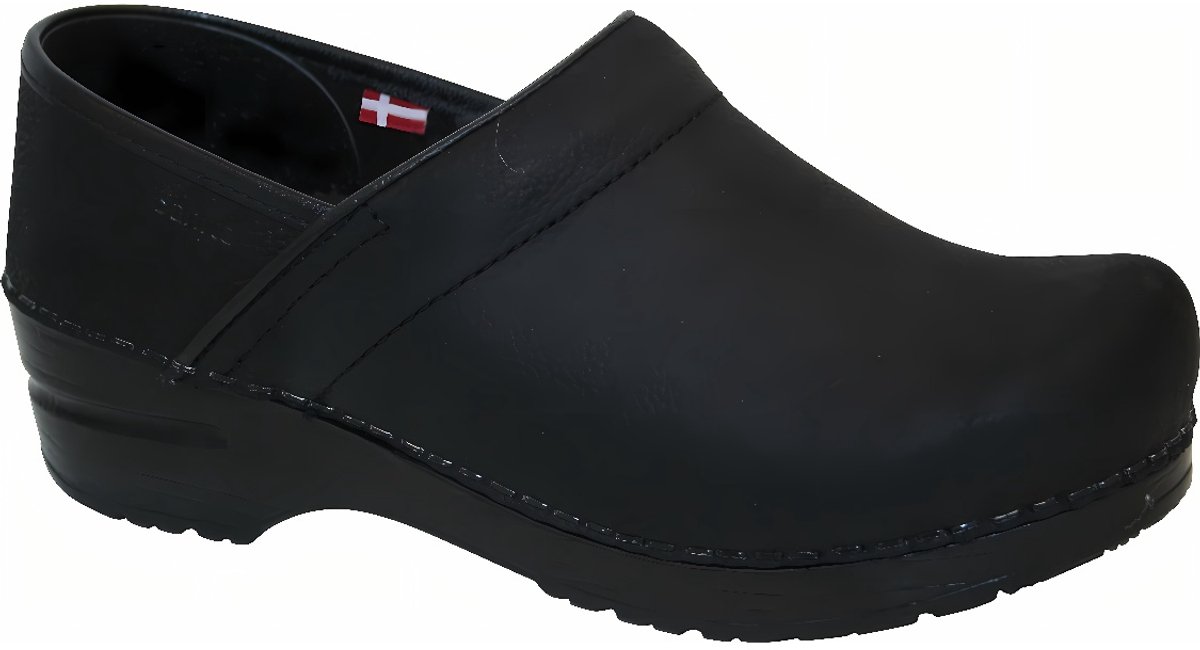 Sanita Gesloten klomp Original-Prof. Textured Oil Black