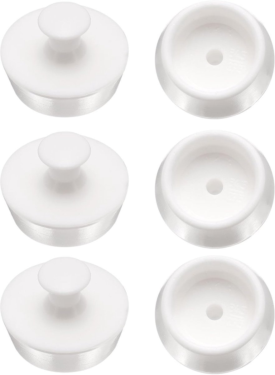 Badkuipstoppen 32 mm tot 34 mm keukenspoelafvoerstop badkamer afvoerstop met handvat voor wasgoed, gootsteen, douche, wastafel afdekking